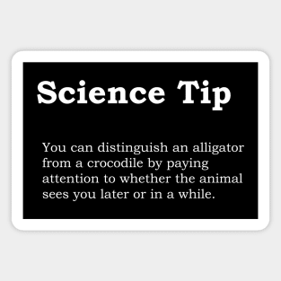 Crocodile Alligator Funny Science tip Magnet